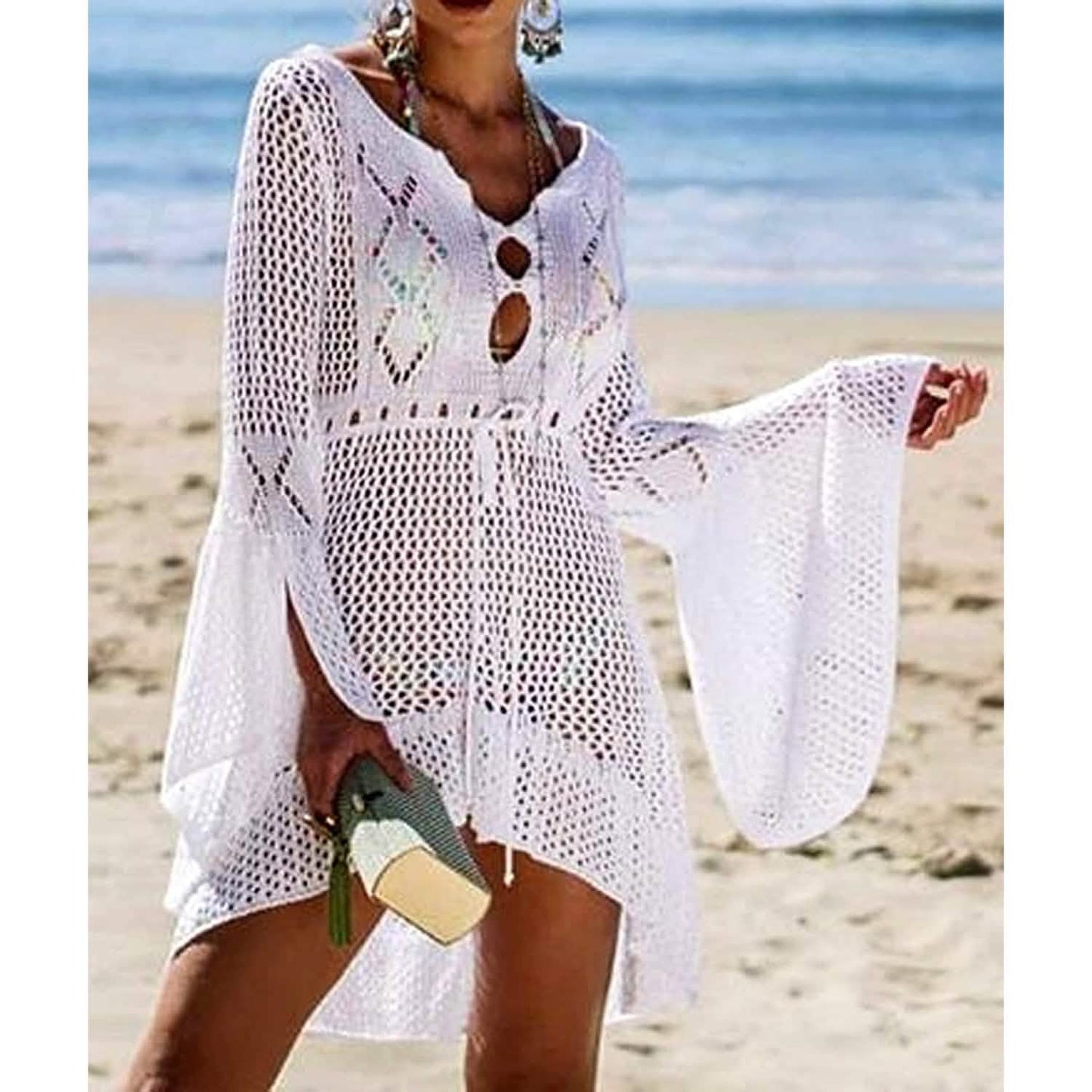 Strand-Tops Sexuelle Perspektive Cover-Kleid