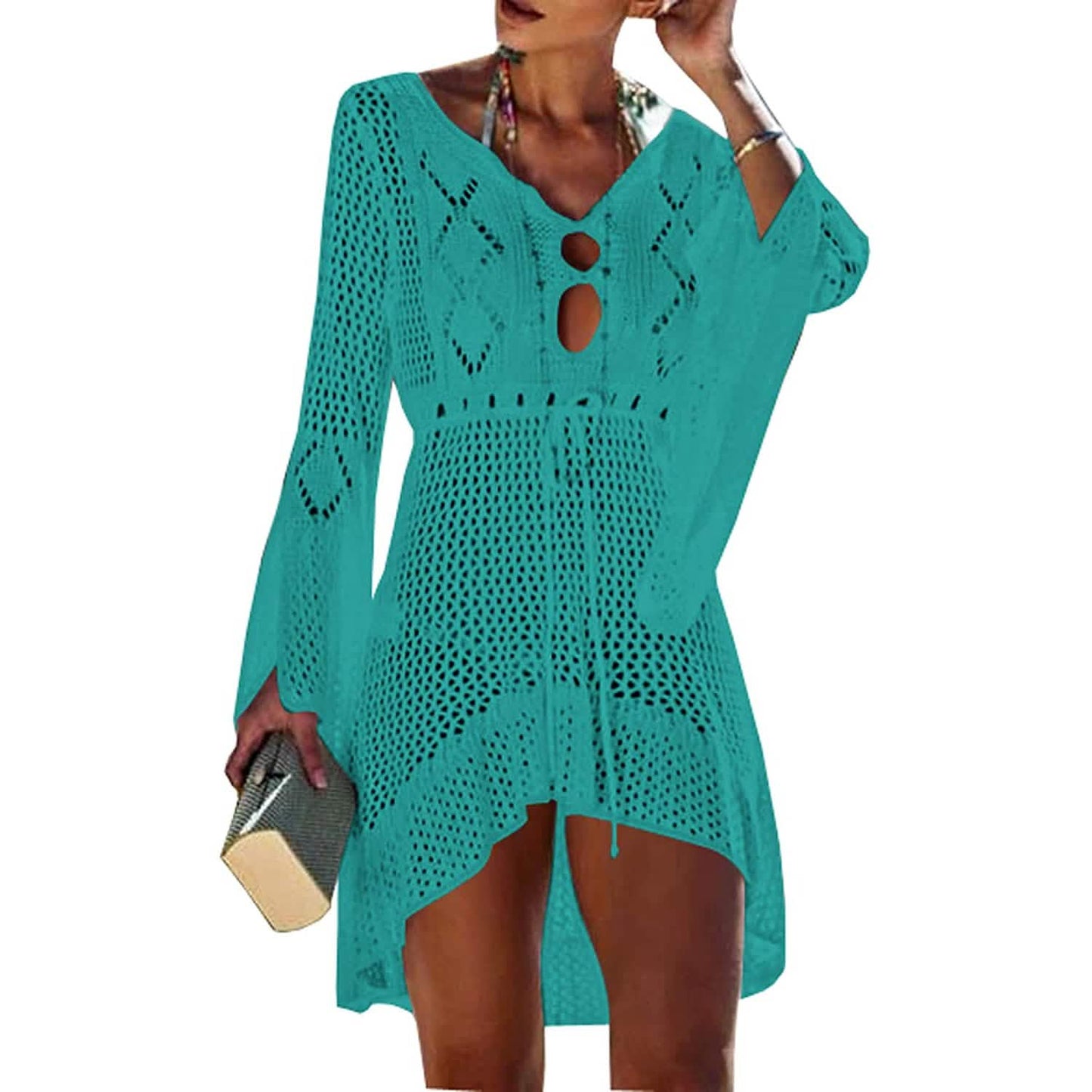 Strand-Tops Sexuelle Perspektive Cover-Kleid