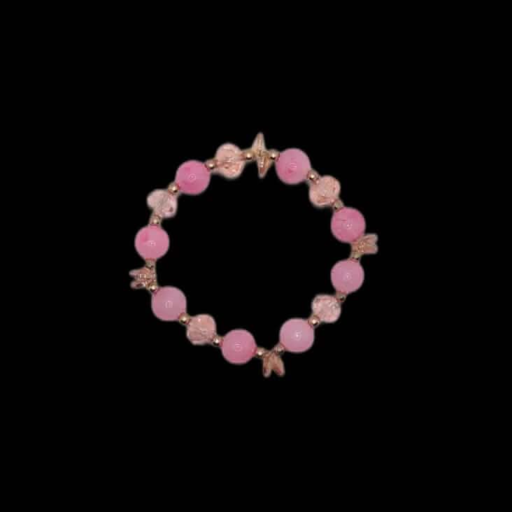 Wunderschöne handgemachte Armbänder aus Stein- und Glasperlen