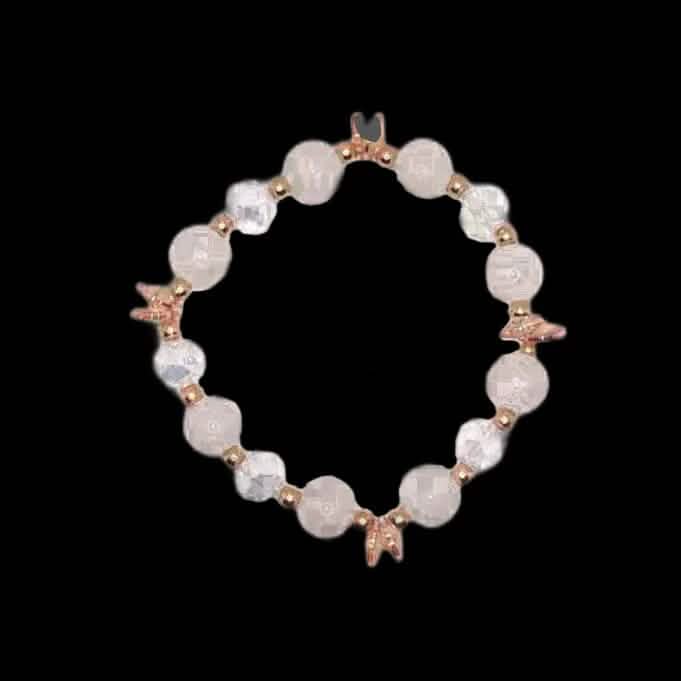 Wunderschöne handgemachte Armbänder aus Stein- und Glasperlen