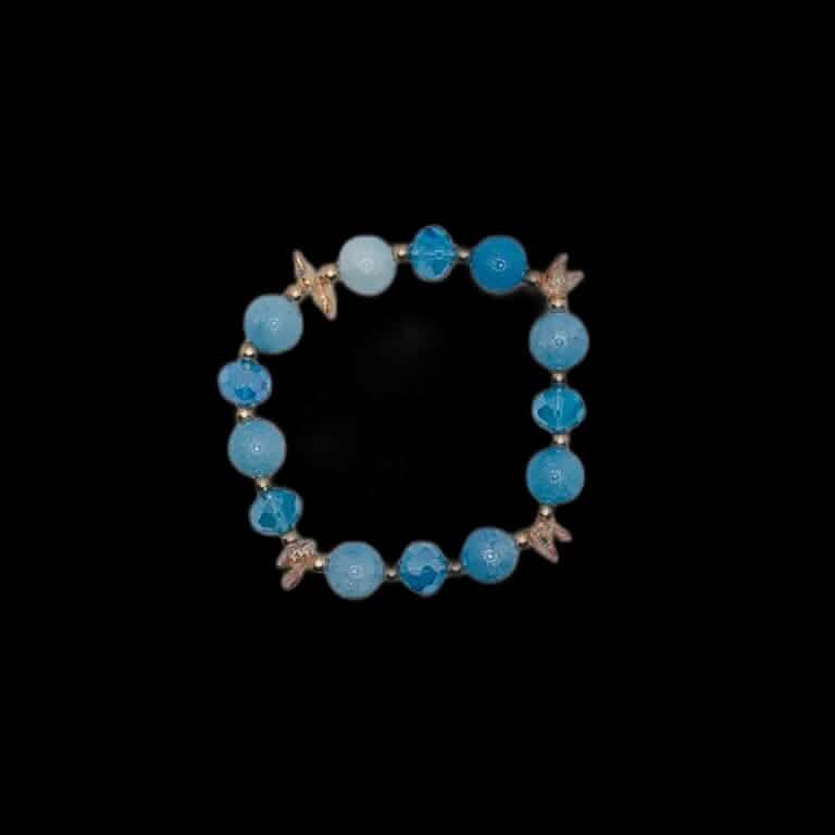 Wunderschöne handgemachte Armbänder aus Stein- und Glasperlen