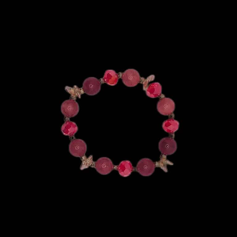 Wunderschöne handgemachte Armbänder aus Stein- und Glasperlen