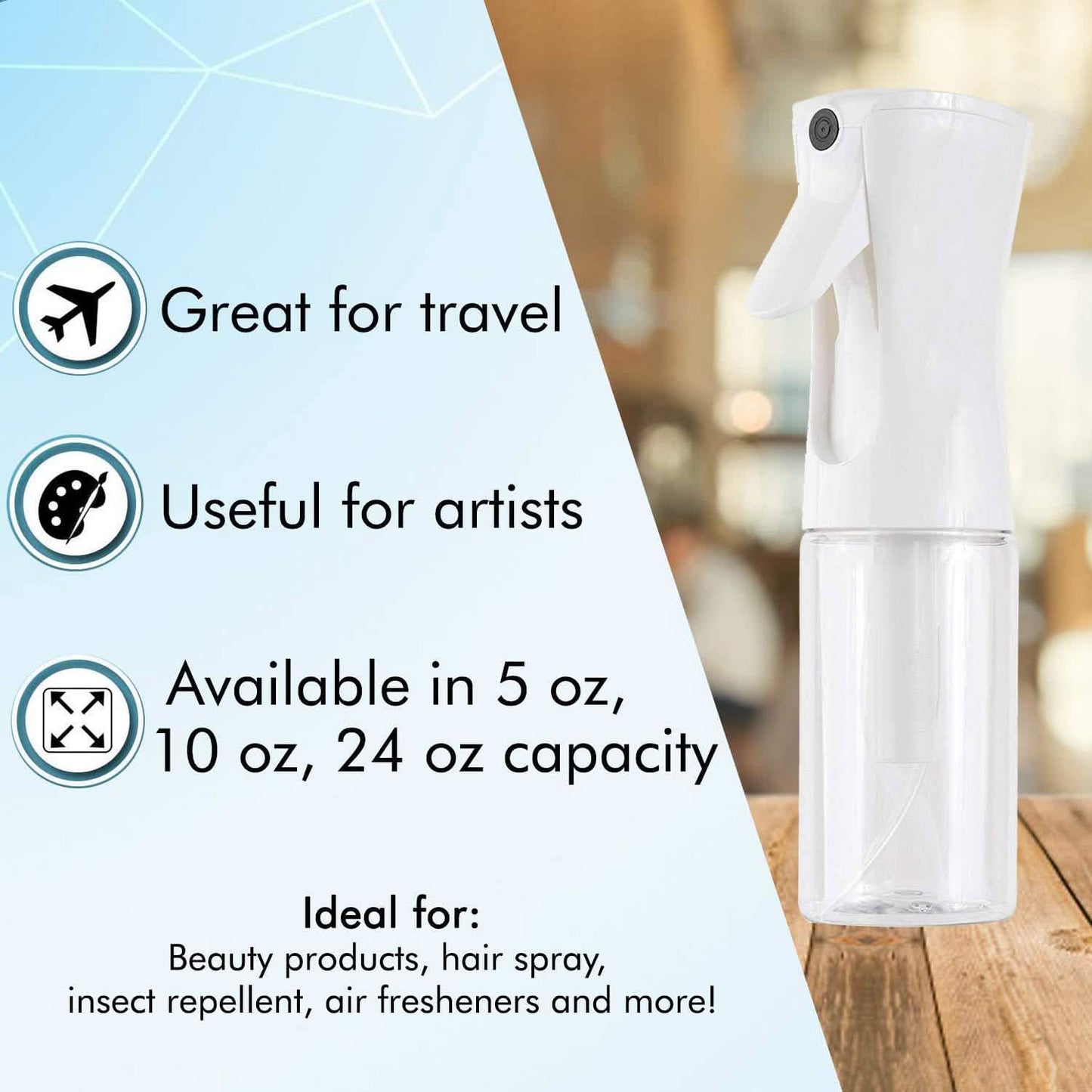 Beautify Beauties Haarsprayflasche – Ultrafeiner kontinuierlicher Wasserzerstäuber
