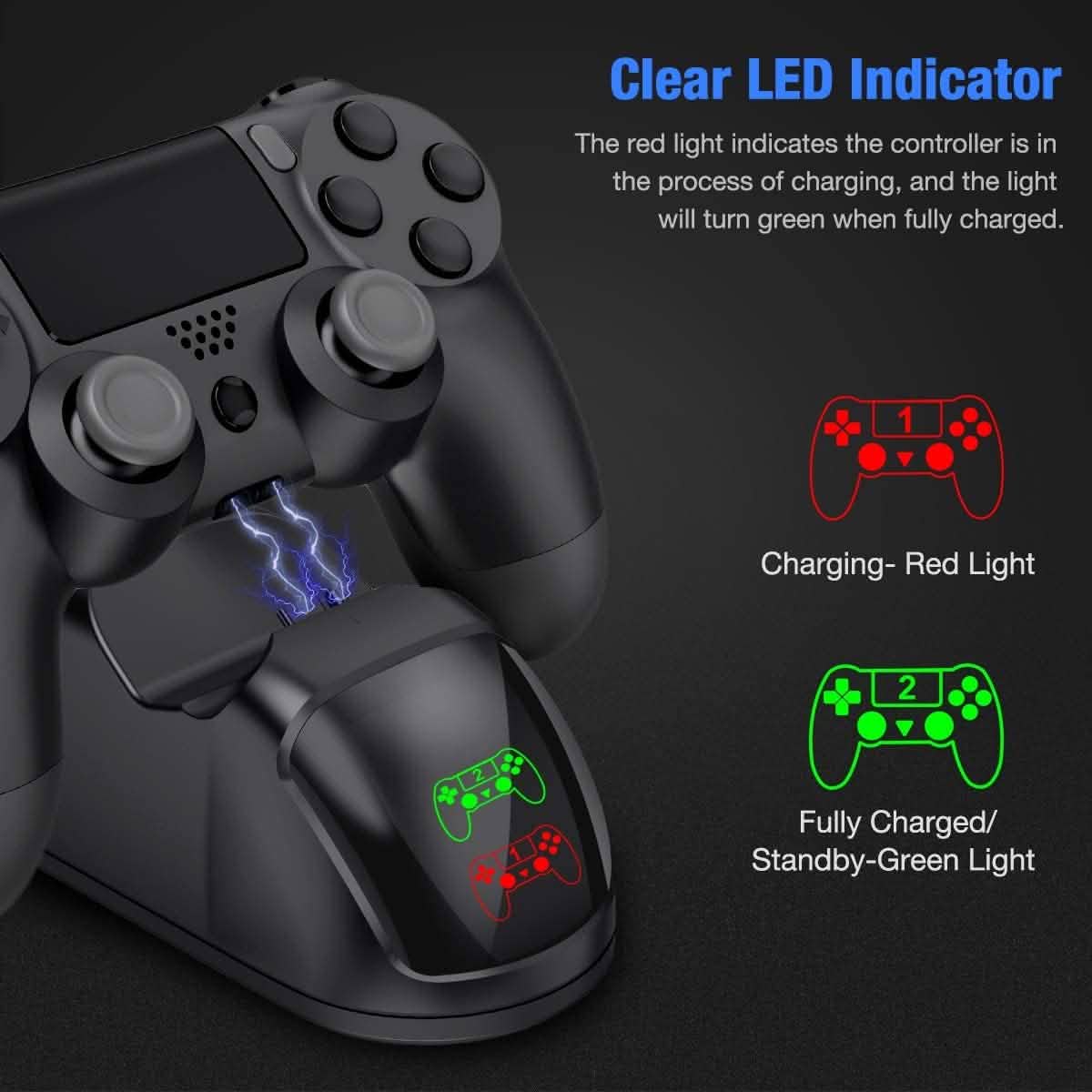 BEBONCOOL Controller USB-Ladestation für PS4