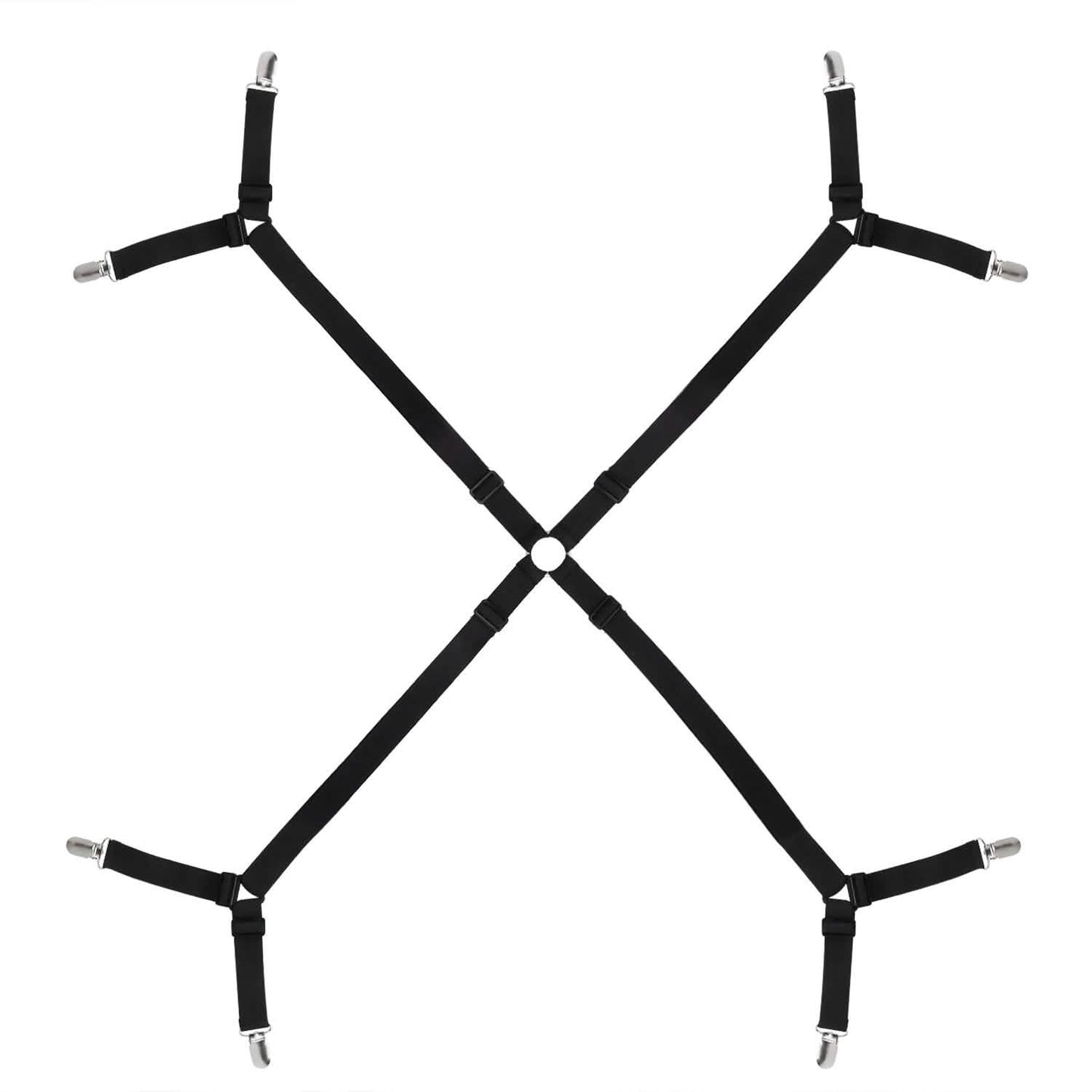 Bettlaken-Befestiger, verstellbar, über Kreuz, elastisch, Bettlaken-Spanner
