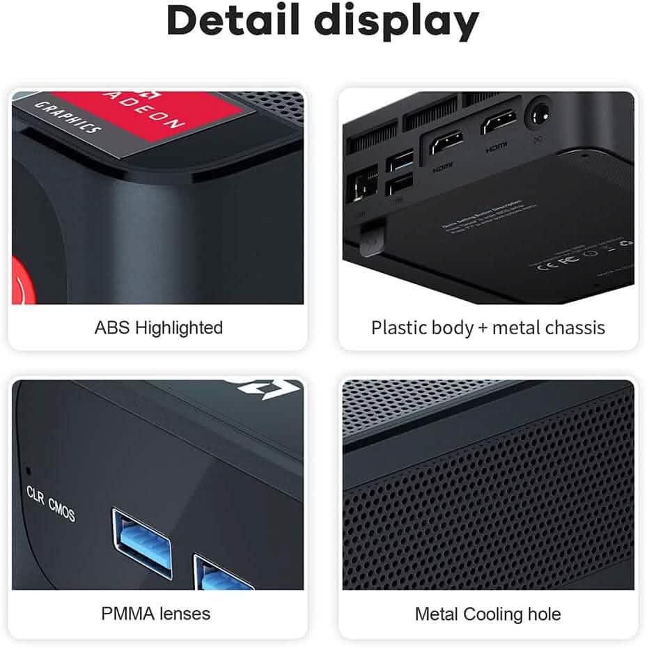 Beelink SER5 vielseitiger Mini-PC, AMD Ryzen 5 5560U (bis zu 4,0 GHz) 6C/12T (generalüberholt)
