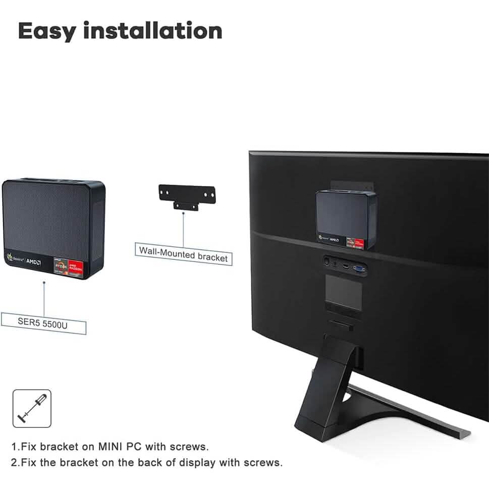Beelink SER5 vielseitiger Mini-PC, AMD Ryzen 5 5560U (bis zu 4,0 GHz) 6C/12T (generalüberholt)