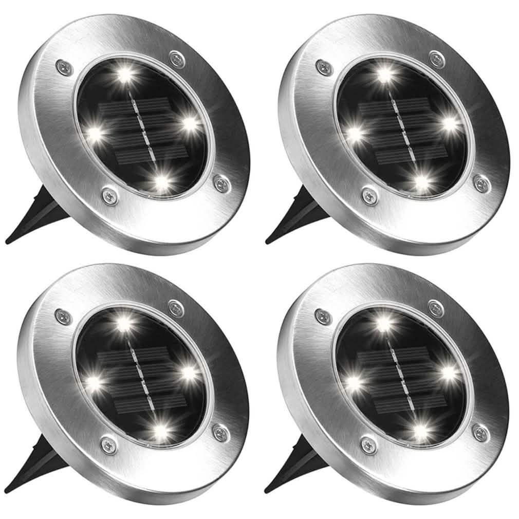 Bell + Howell Solarbetriebene LED-Gartenscheibenleuchten Set