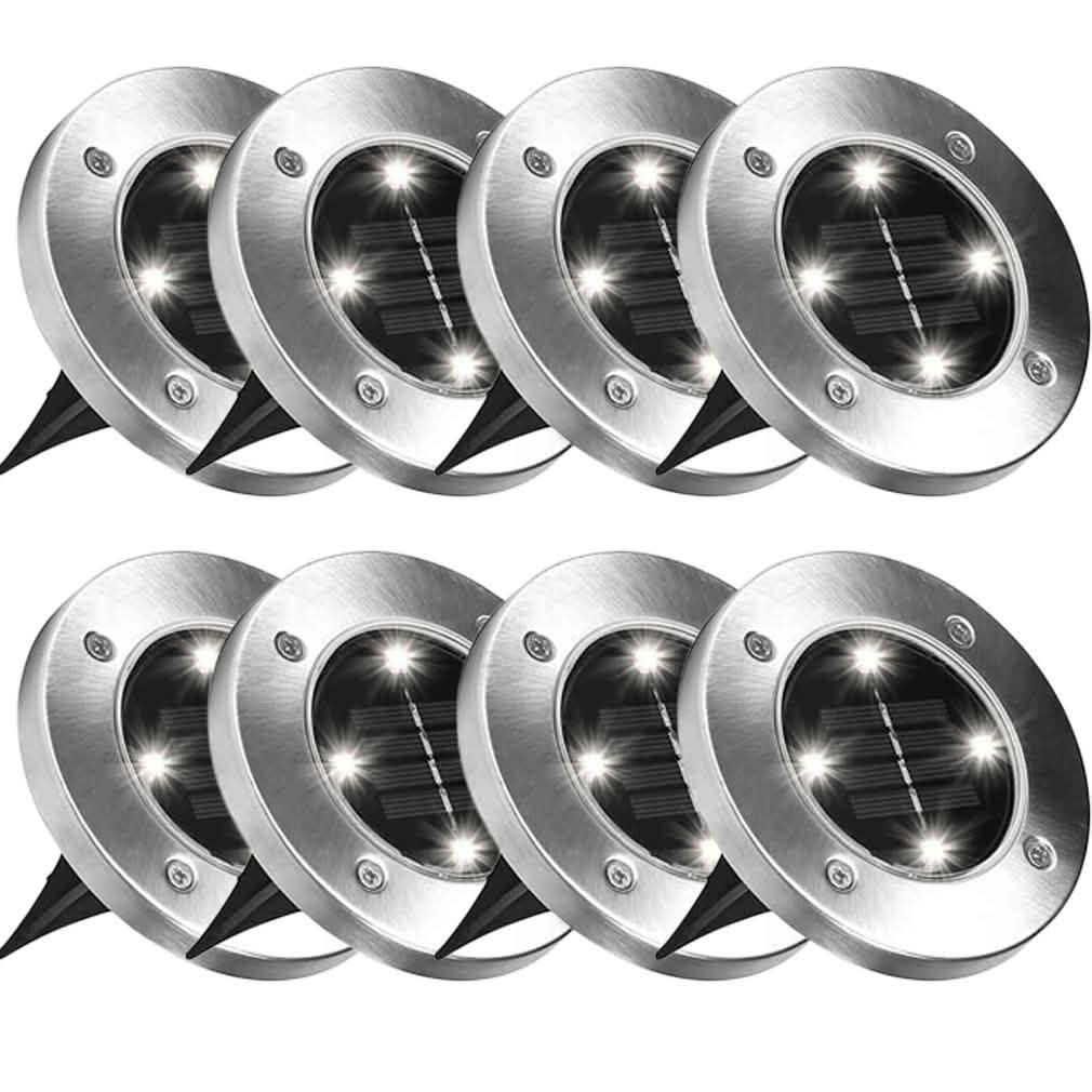 Bell + Howell Solarbetriebene LED-Gartenscheibenleuchten Set