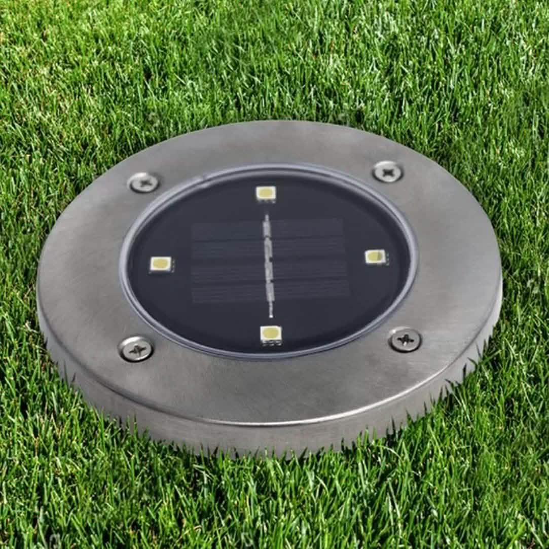 Bell + Howell Solarbetriebene LED-Gartenscheibenleuchten Set