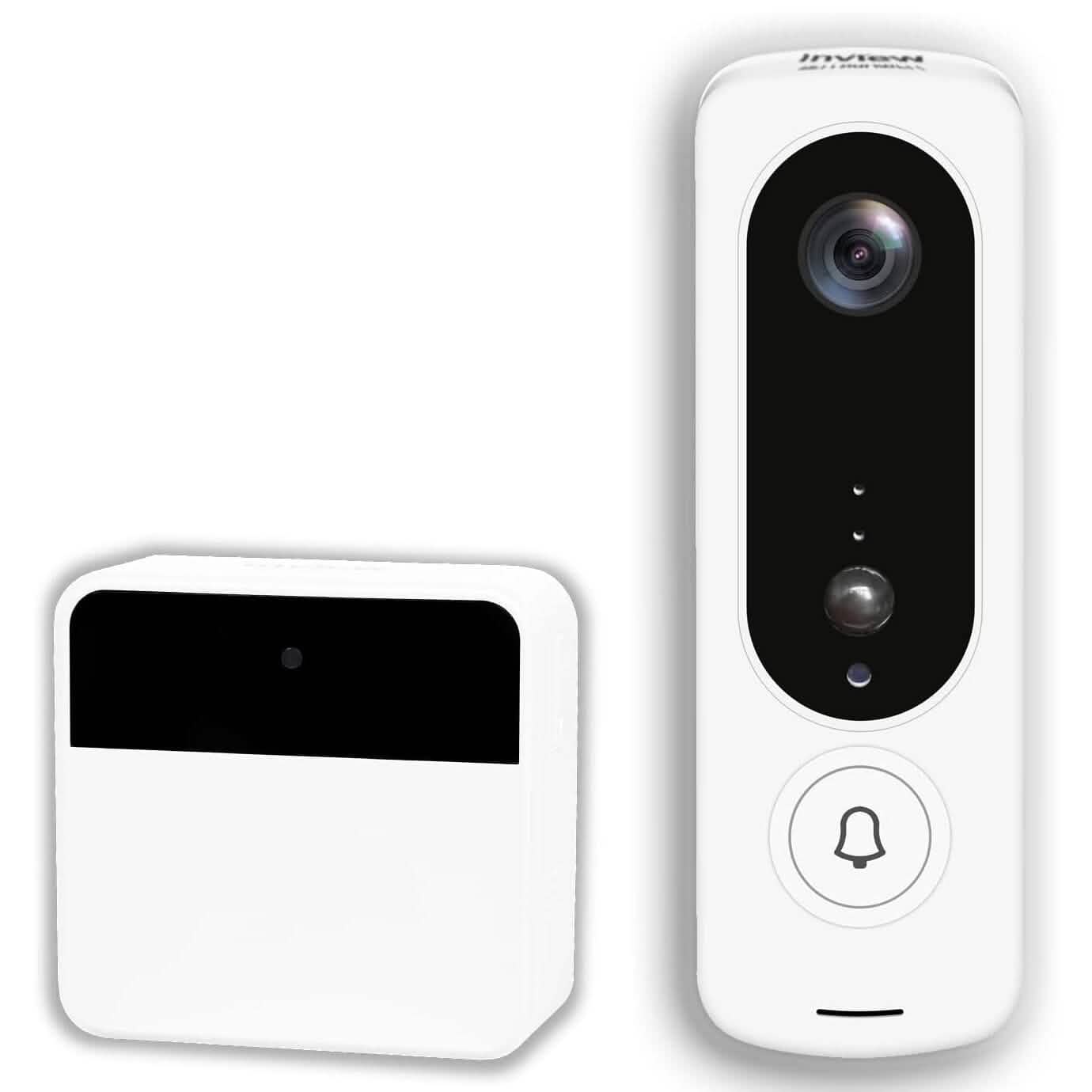 Bell+Howell InView BHDC1 1080p Türklingelkamera + BHCH1A Gong-Kit (Weiß) (Generalüberholt)
