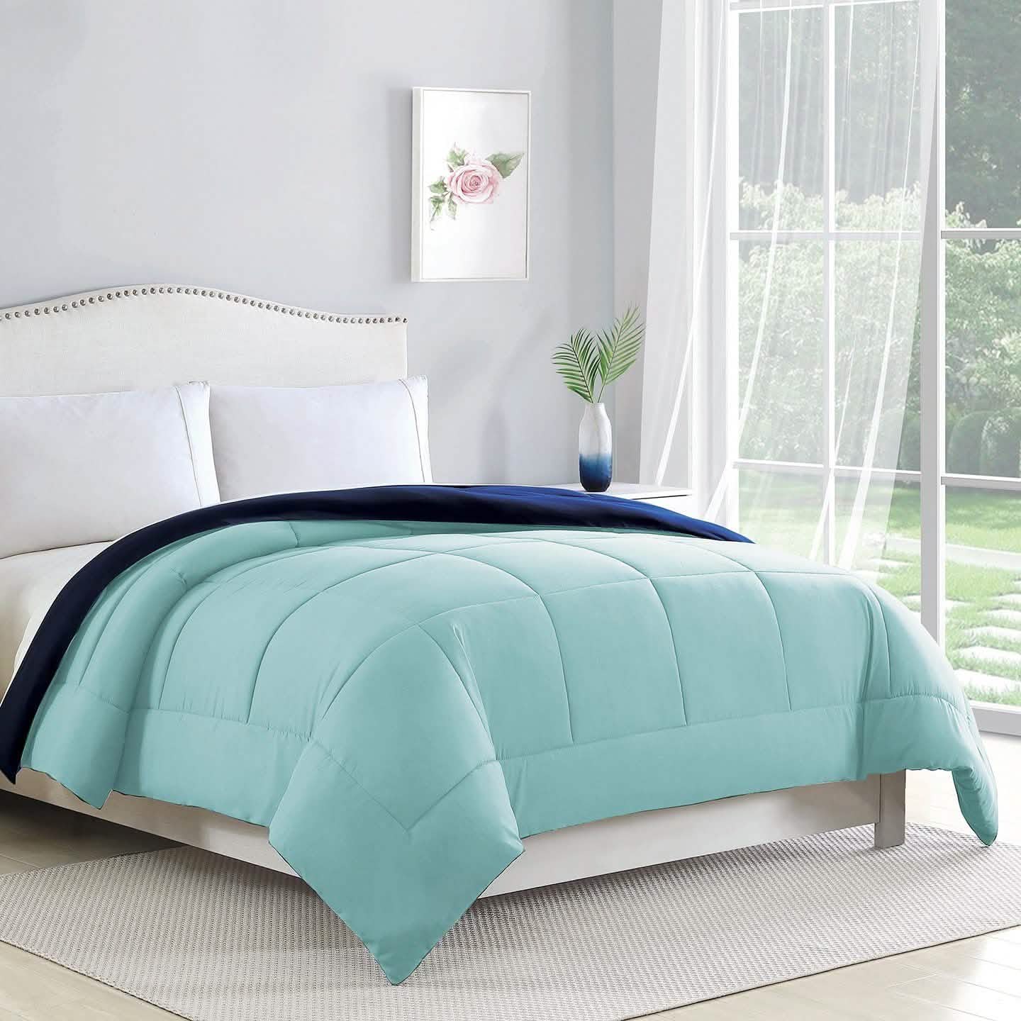Bibb Home Wendebettdecke aus zwei Farben (Daunen-Alternative)