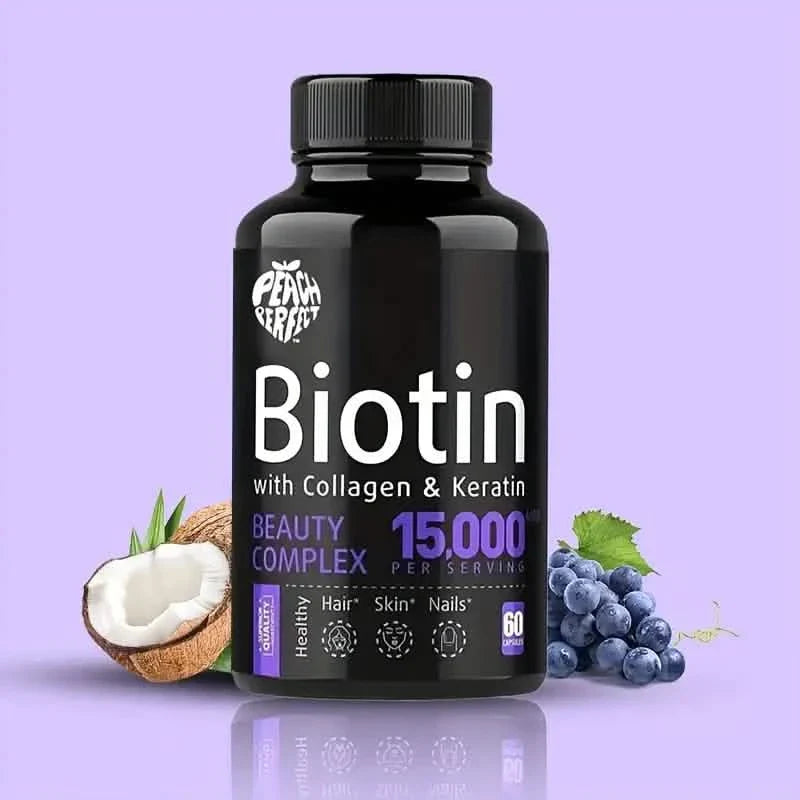 Biotin Kapseln Multivitamin Kollagen Keratin Nahrungsergänzungsmittel für Haar Haut und Nägel