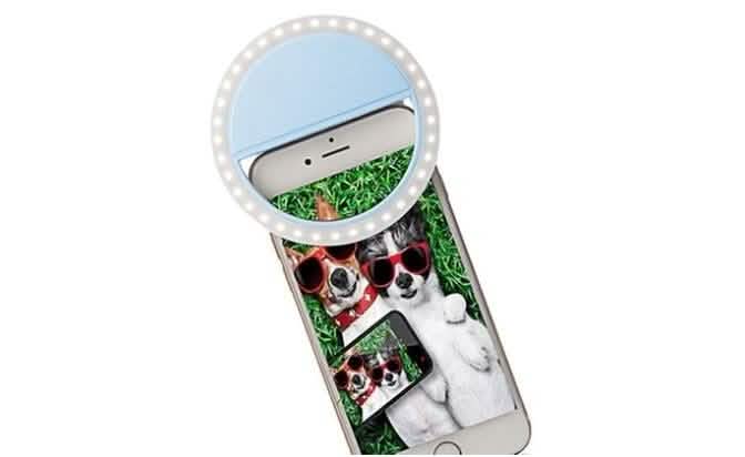 Heller Ring wiederaufladbare LED Selfie-Leuchte für alle Handy-Modelle