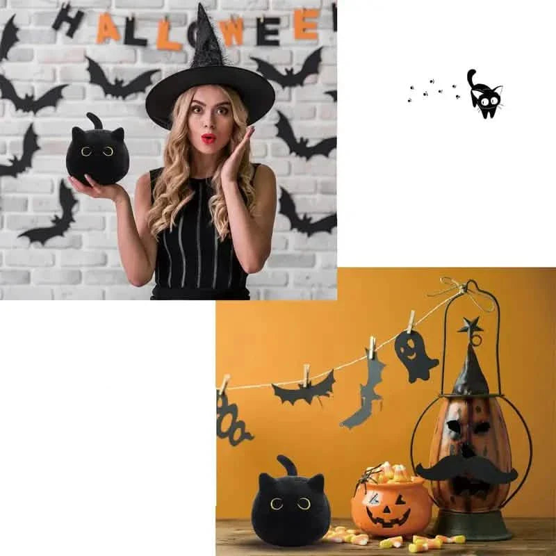 Schwarze Katze Plüschtier