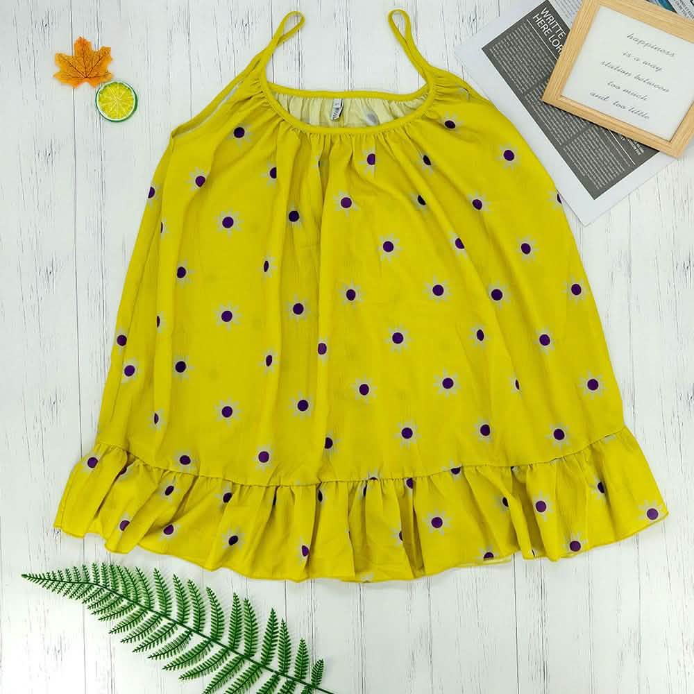 Bluse mit Blumenmuster und Spaghettiträgern