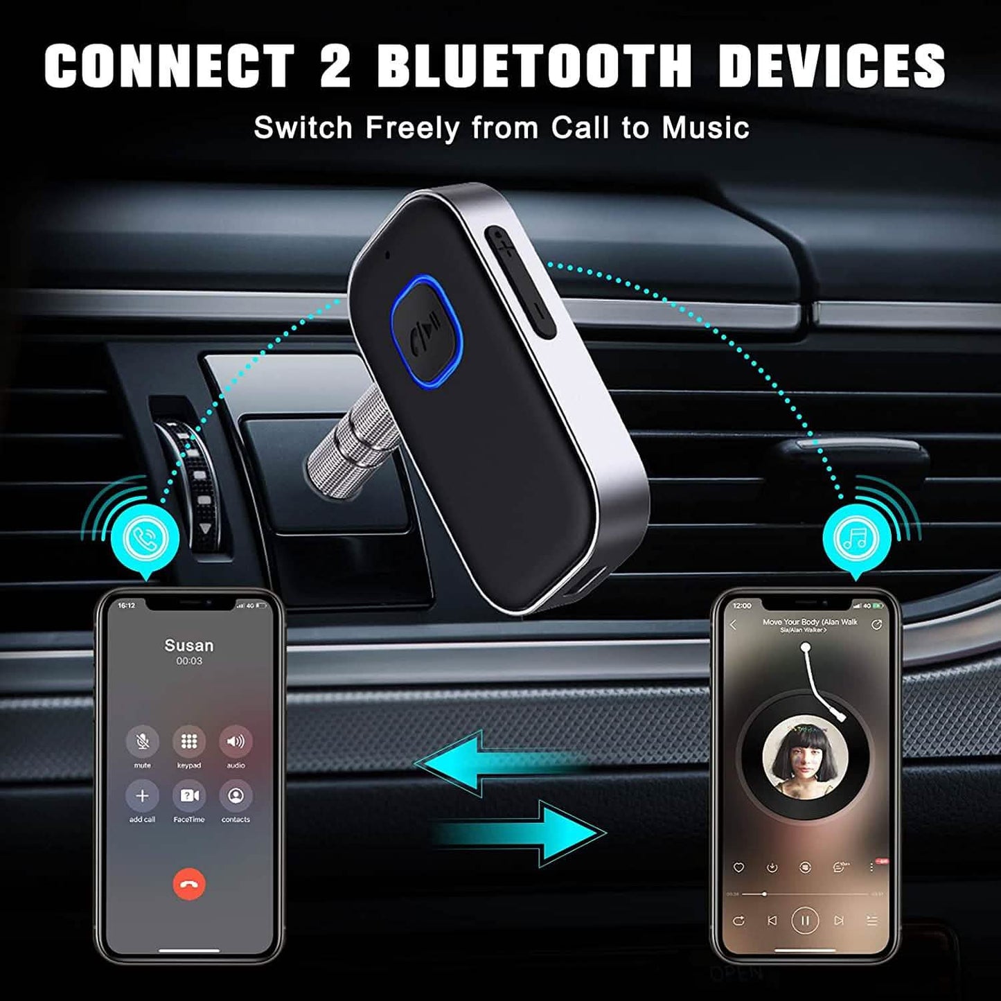 Bluetooth 5.0 Empfänger für das Auto