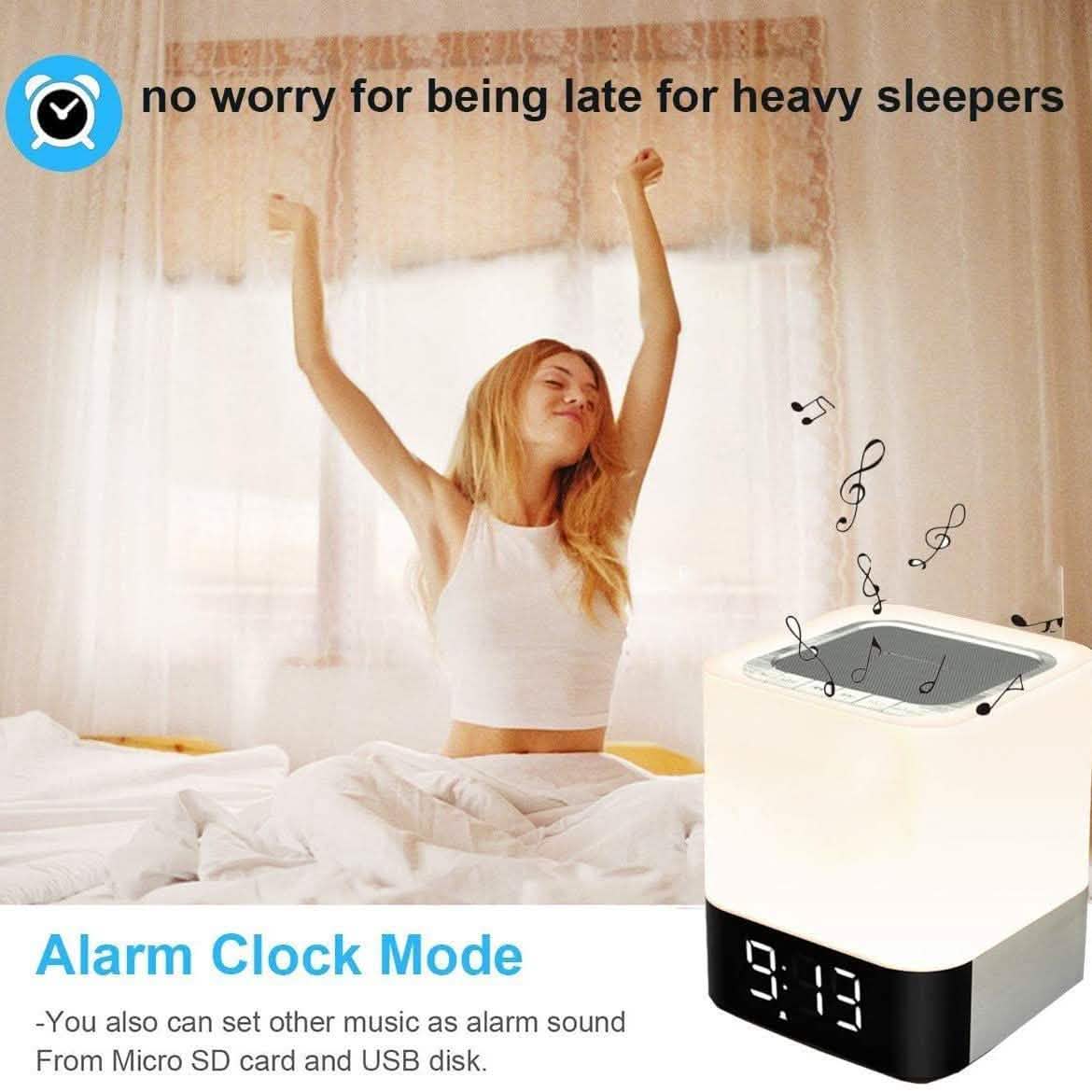 Bluetooth-Lautsprecher-Nachttischlampe mit Touch-Sensor