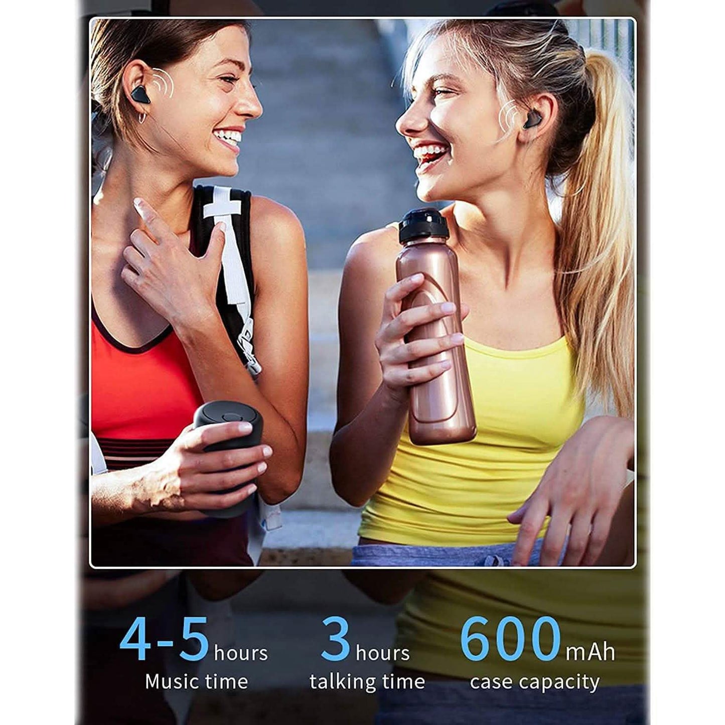 Bluetooth-Lautsprecher und kabellose Ohrhörer im Set