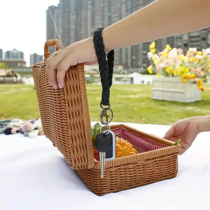 Boho Handgemachtes Armband-Schlüsselanhänger