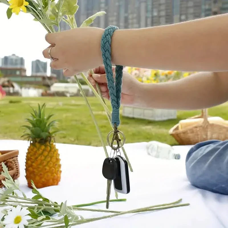 Boho Handgemachtes Armband-Schlüsselanhänger