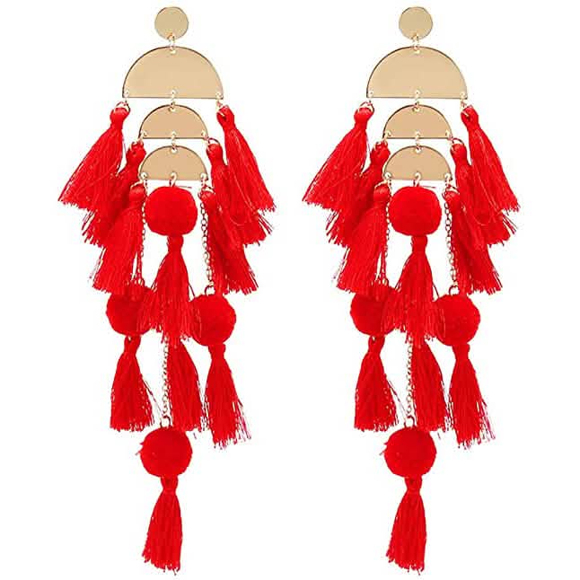 Boho Lange Quasten Ohrringe