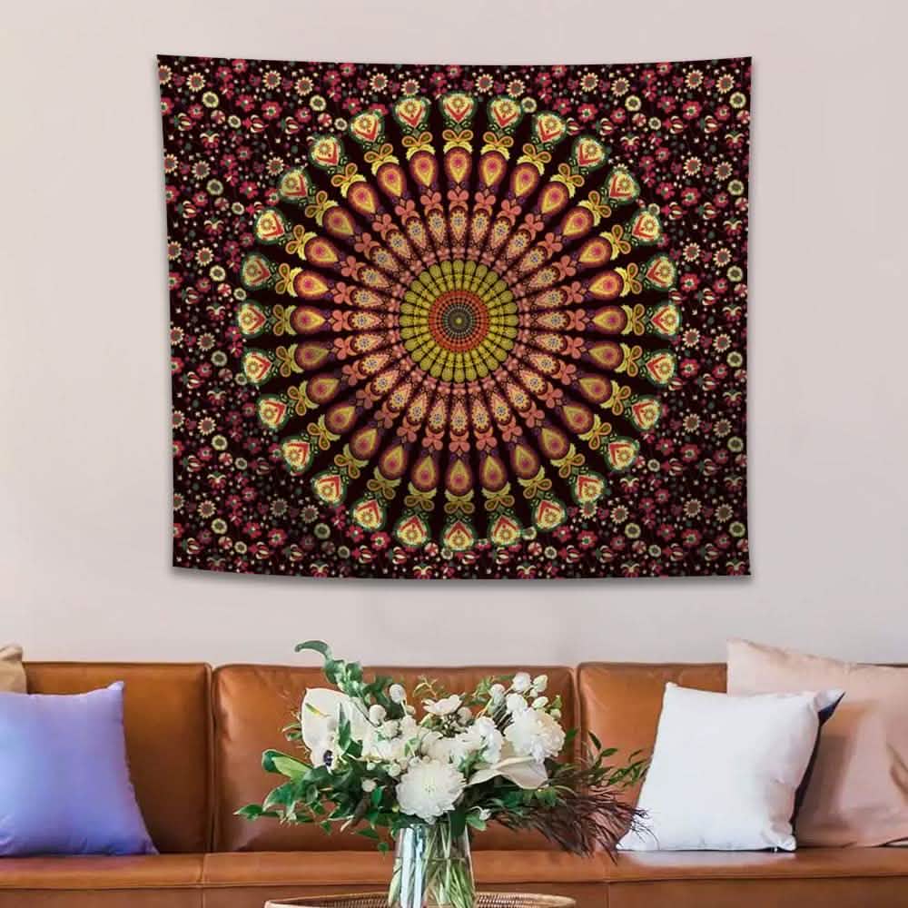 Boho-Wandteppich-Wandbehang-Kunst
