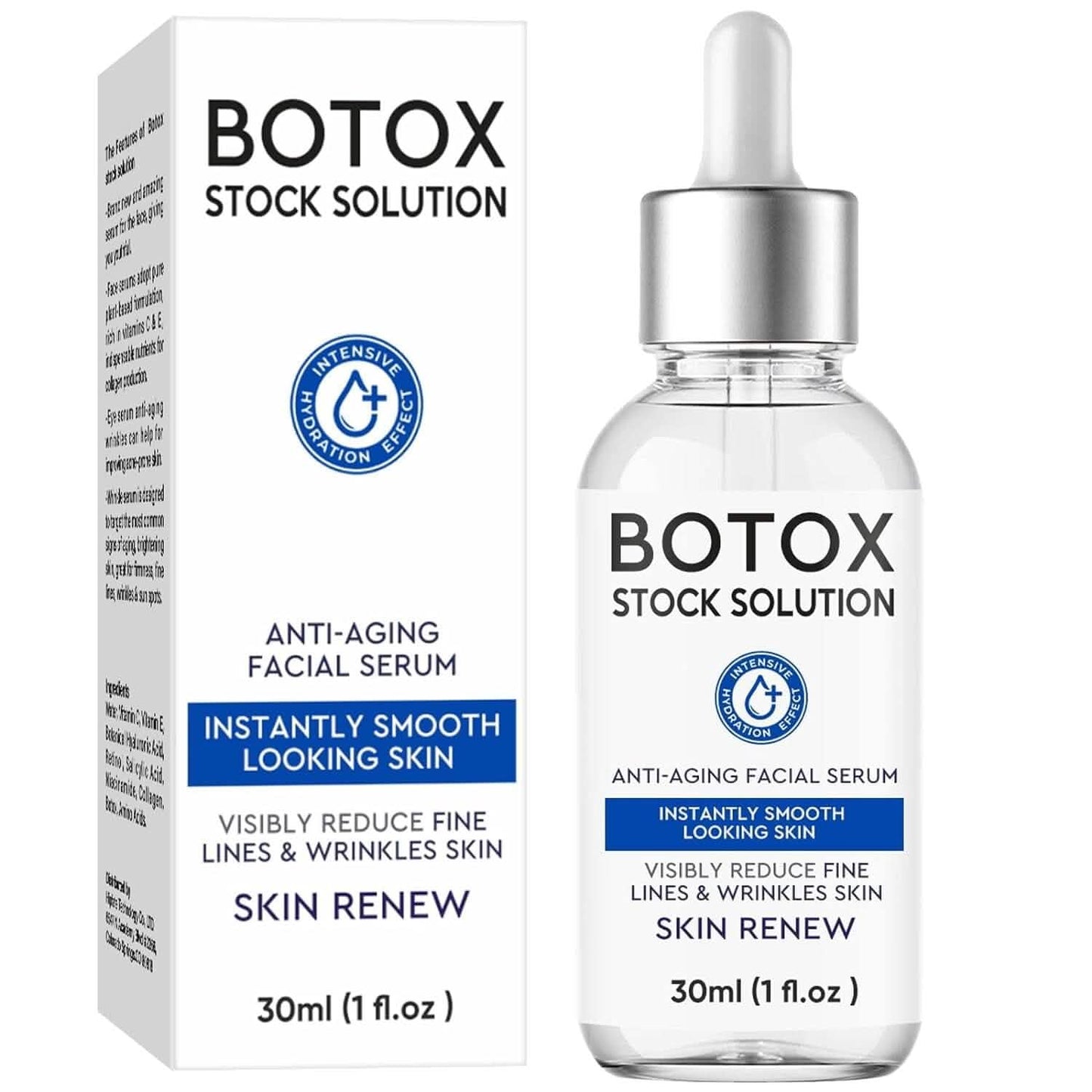 Botox Original Liquid Facial Essence, Hautkollagen, Feuchtigkeitsspendend Und Aufpolsternd, 30ml/1.01 Fl Oz