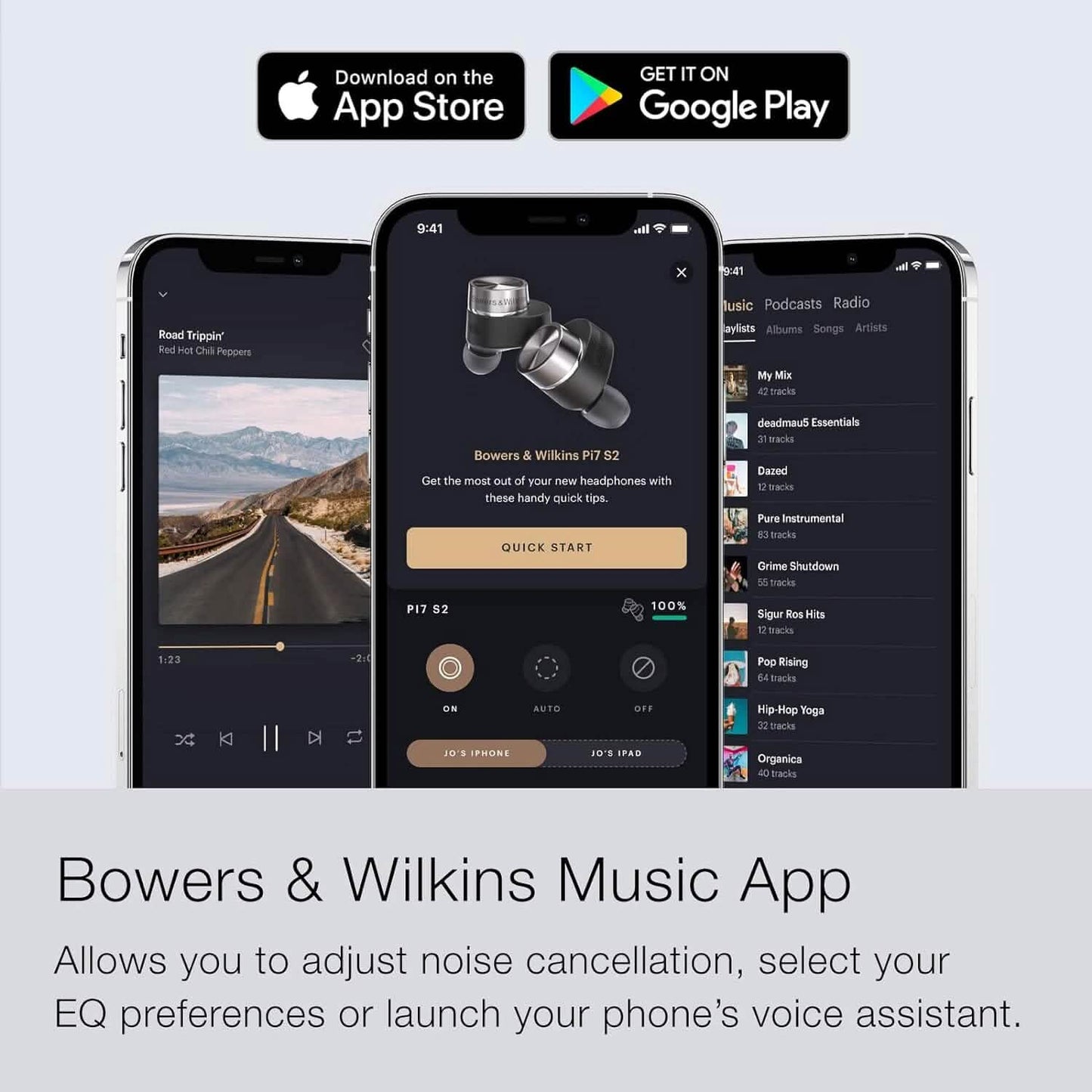 Bowers & Wilkins Pi7 S2 In-Ear True Wireless Earphones (Generalüberholt)