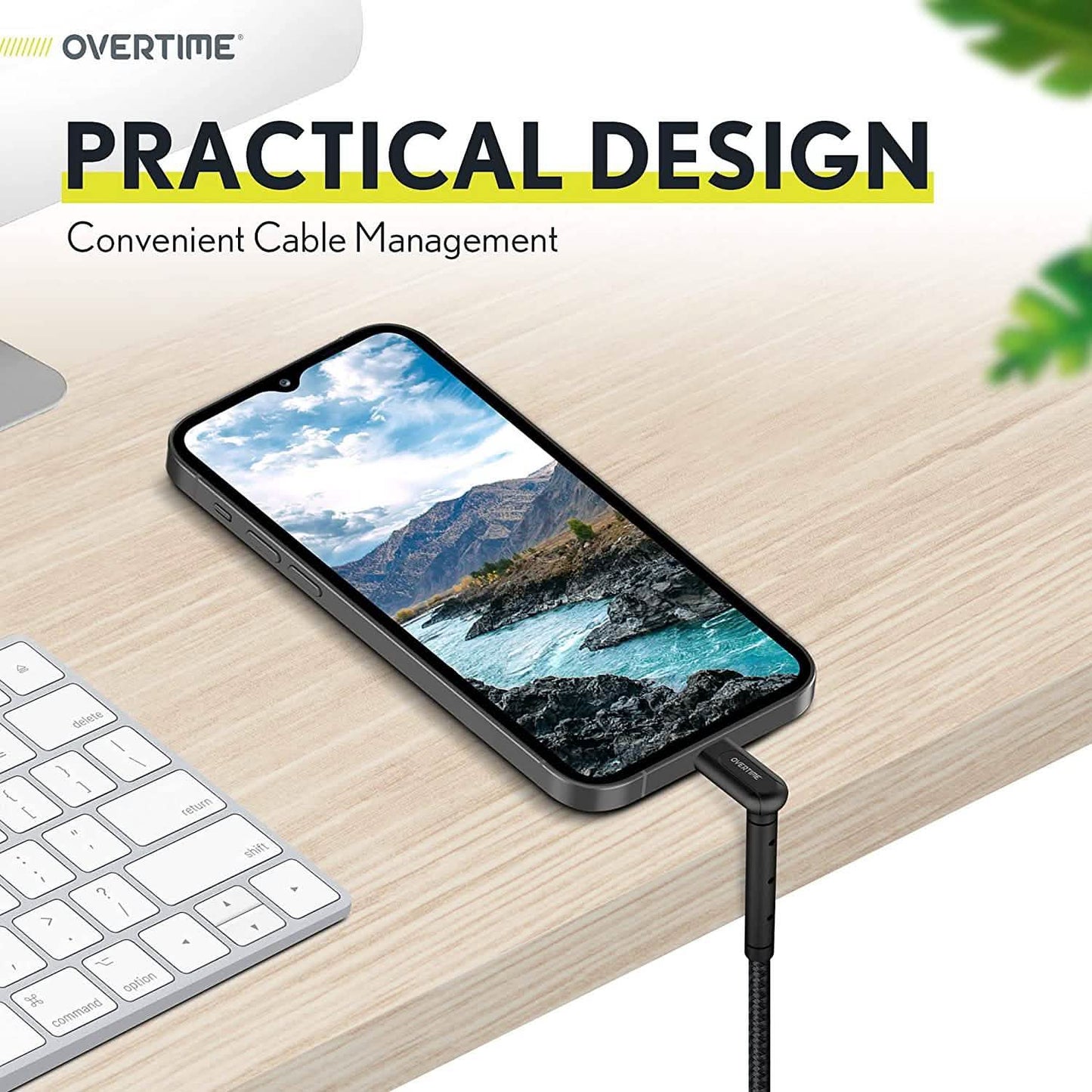 Geflochtenes Nylon High-Speed Micro-USB 90-Grad-Ladekabel