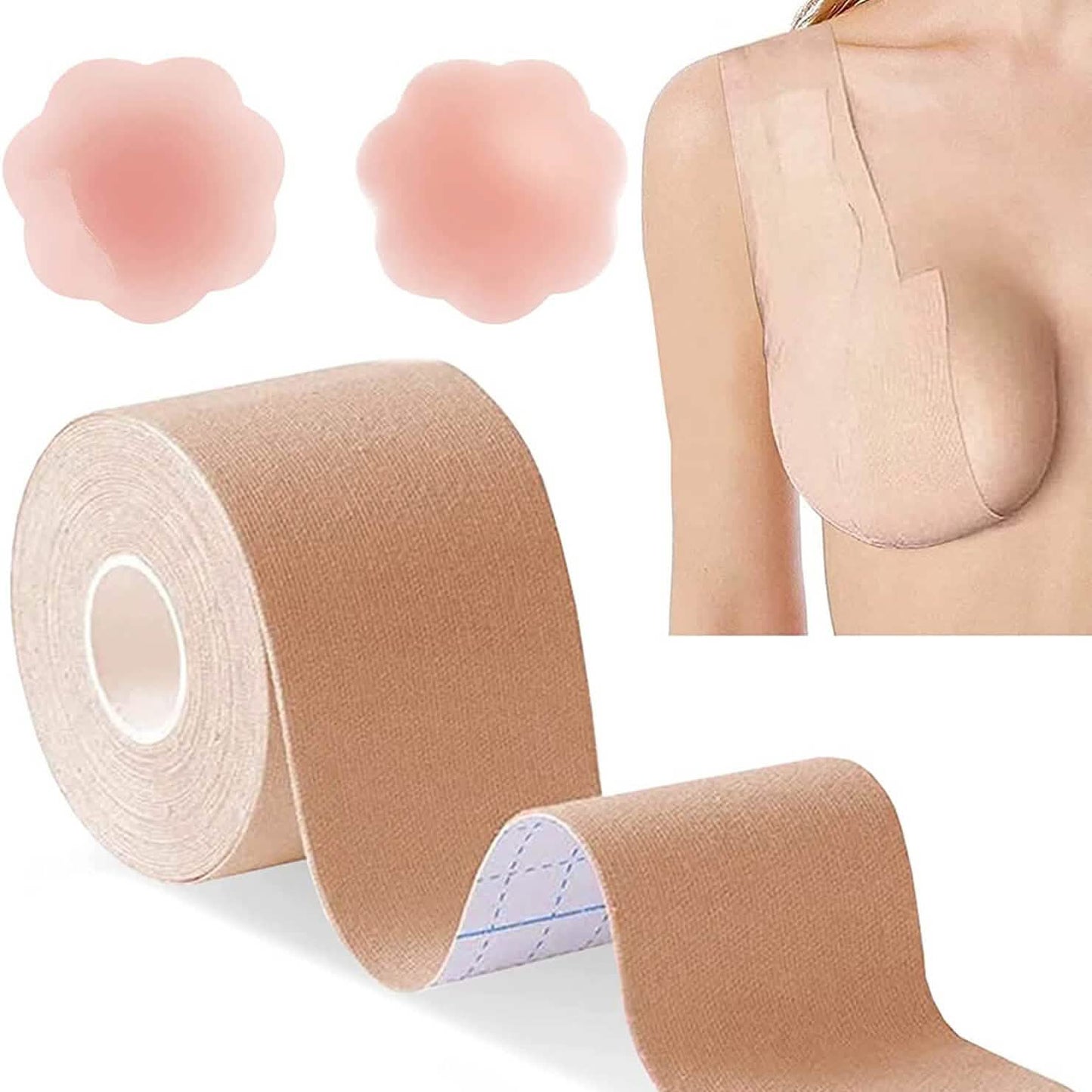 Brustlift-Tape für A-E Körbchen große Brüste, atmungsaktives Push-Up-Tape