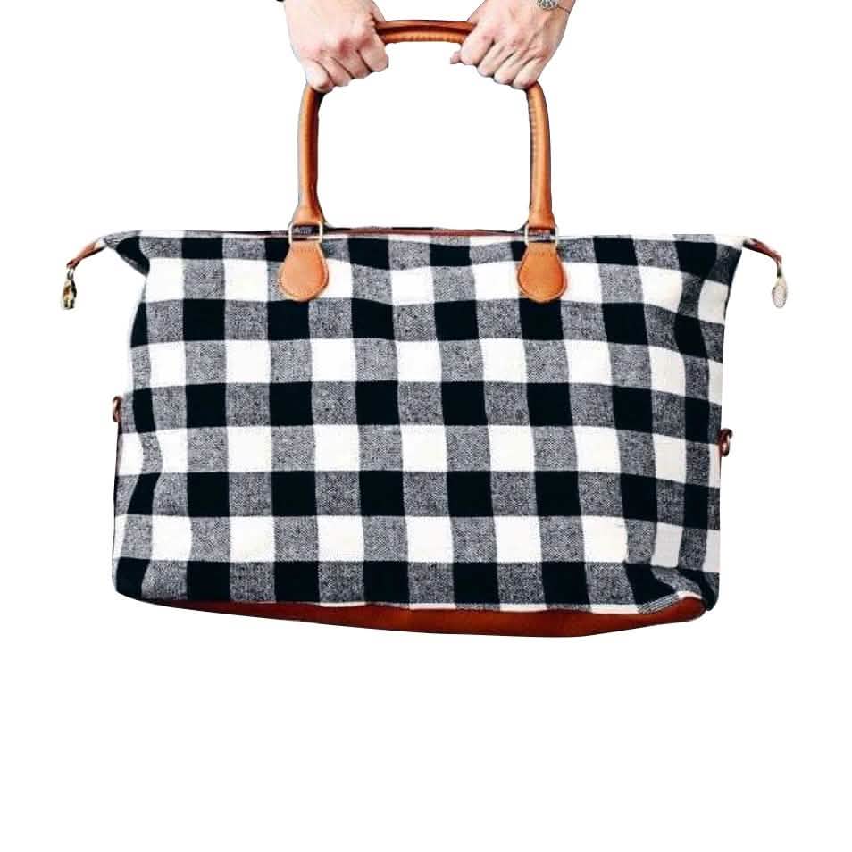 Buffalo Check Tragetasche Reisetasche Handtasche