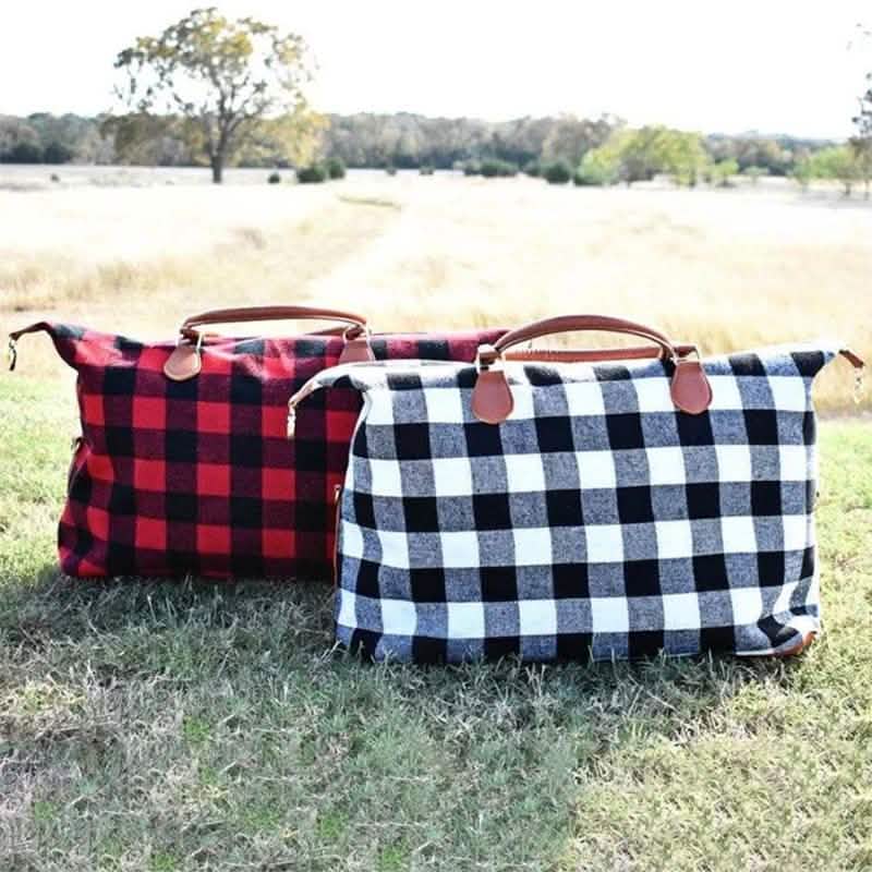 Buffalo Check Tragetasche Reisetasche Handtasche