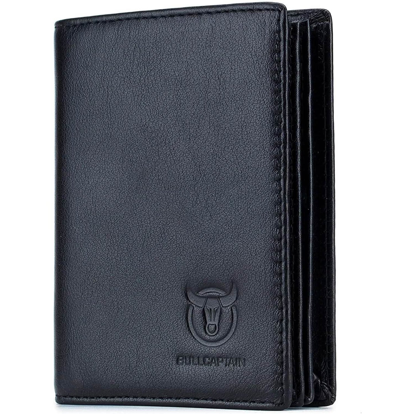 Bullcaptain Großes Brieftasche aus echtem Leder mit Geldscheinfach/Kreditkartenhalter