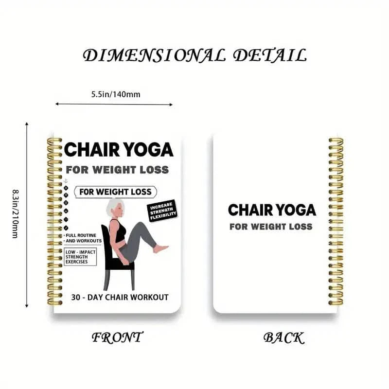 30-Tage-Stuhl-Yoga-Notizbuch | Tägliche 15-Minuten-Workouts & Anleitung