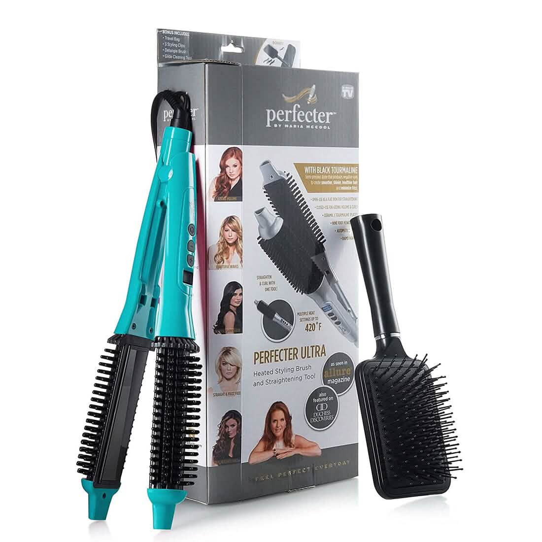 Calista 2-in-1 Beheizte Bürsten-Glätteisen Haarstyler
