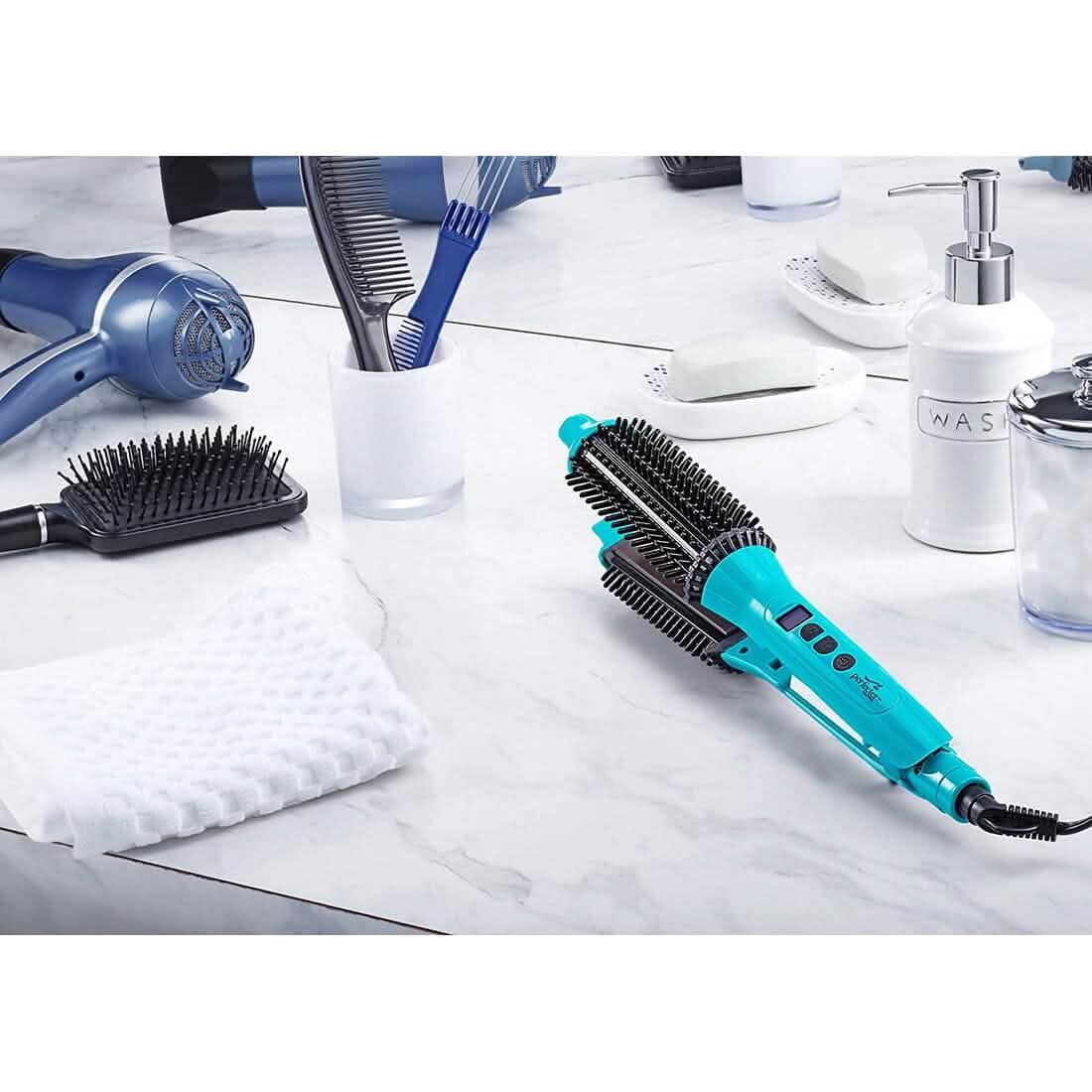 Calista 2-in-1 Beheizte Bürsten-Glätteisen Haarstyler