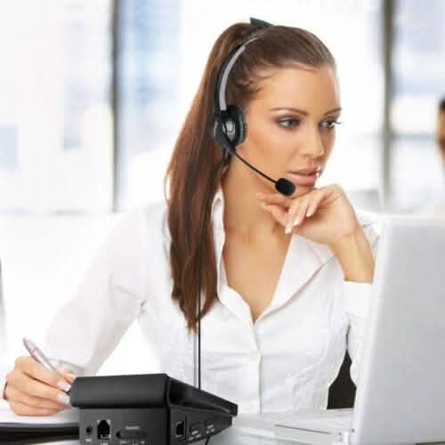 Schnurgebundenes Call Center Dialpad Headset Bürotelefon mit schnurgebundenem Headset