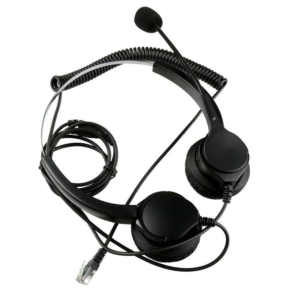 Callcenter Noise-Cancelling Schnurgebundenes Binaurales Freisprech-Headset mit Mikrofon