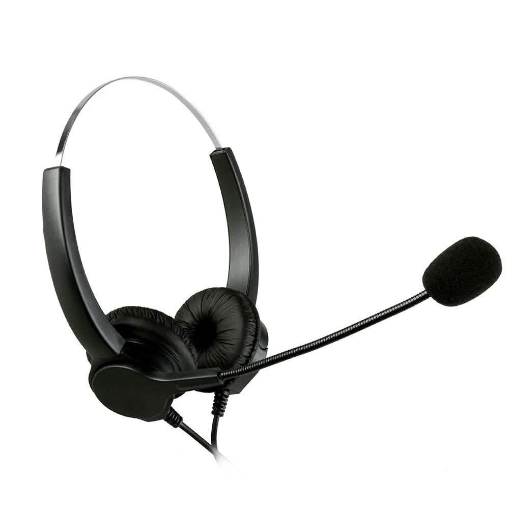 Callcenter Noise-Cancelling Schnurgebundenes Binaurales Freisprech-Headset mit Mikrofon
