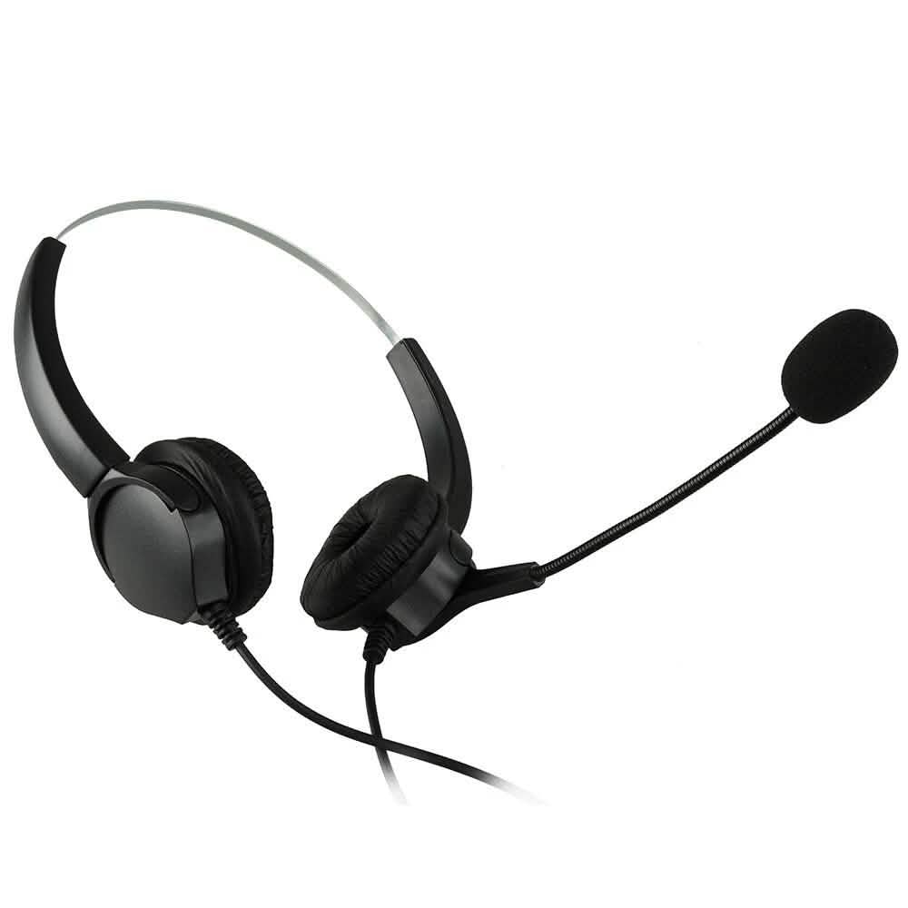 Callcenter Noise-Cancelling Schnurgebundenes Binaurales Freisprech-Headset mit Mikrofon