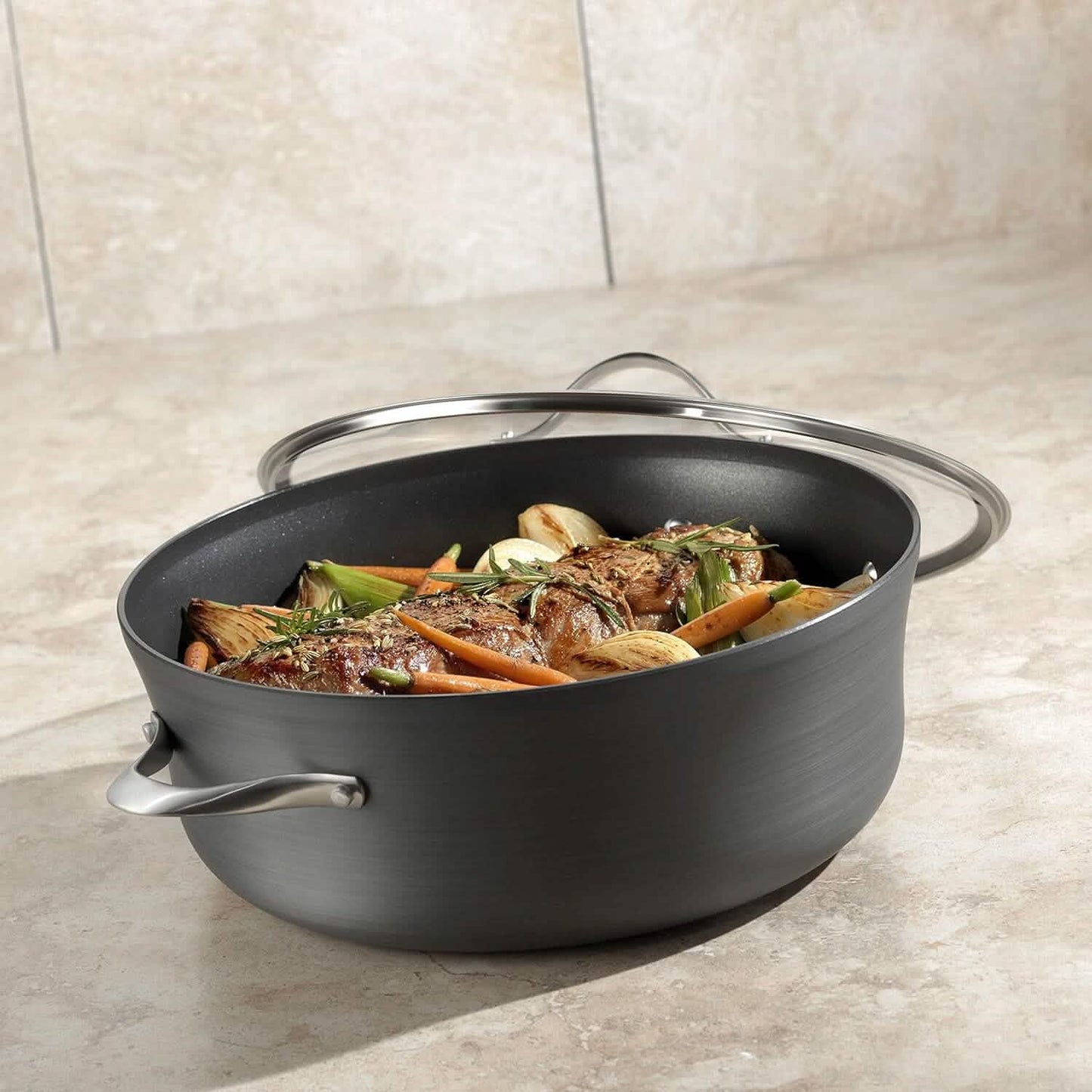 Calphalon Contemporary Antihaft-Bräter mit Deckel, 8,5 Quart