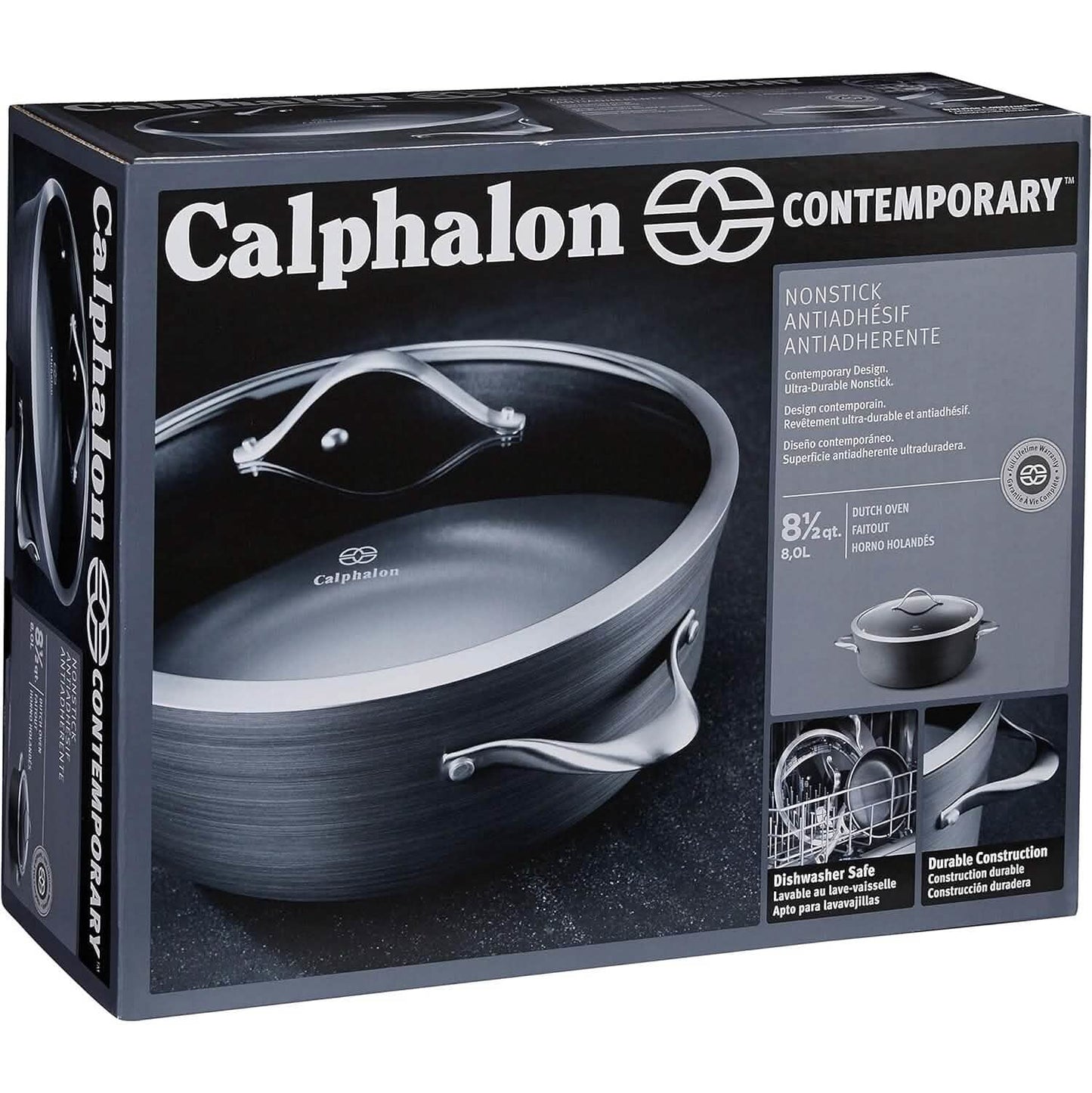 Calphalon Contemporary Antihaft-Bräter mit Deckel, 8,5 Quart