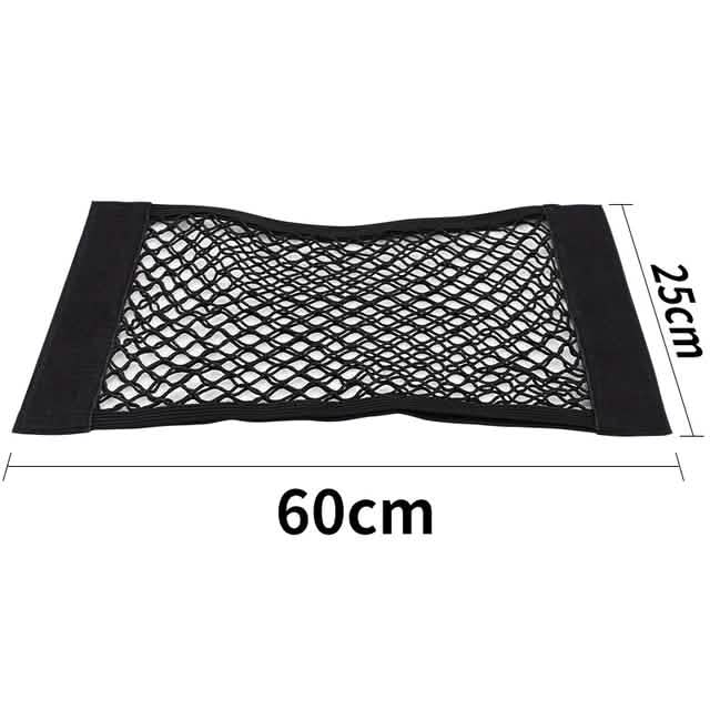 Auto Rücksitz Mesh Kofferraum elastisches Schnurnetz Magic Sticker Universelle Aufbewahrungstasche