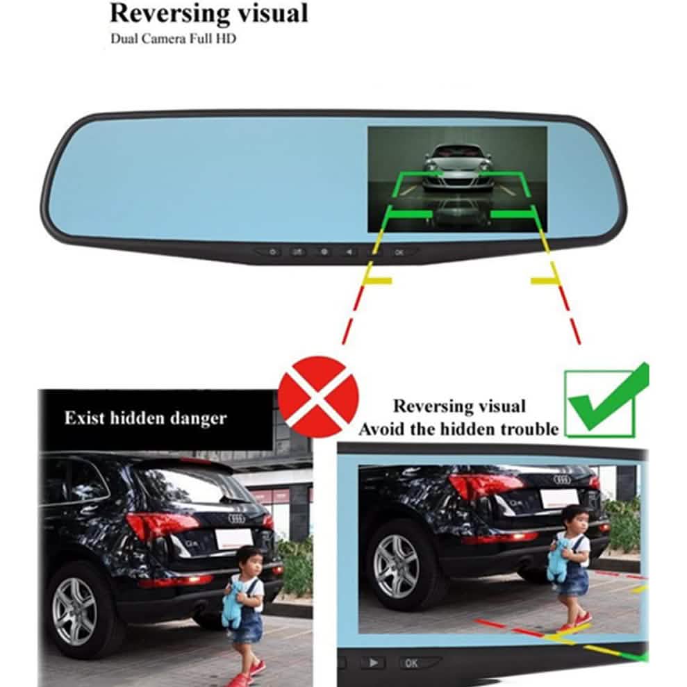 Auto-Dashcam Rückspiegel Videorekorder