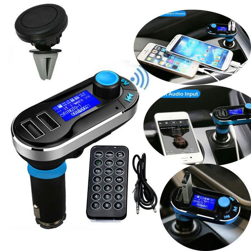 Auto FM Transmitter Bluetooth Freisprechanlage LCD MP3 Player Radio Adapter Kit Ladegerät