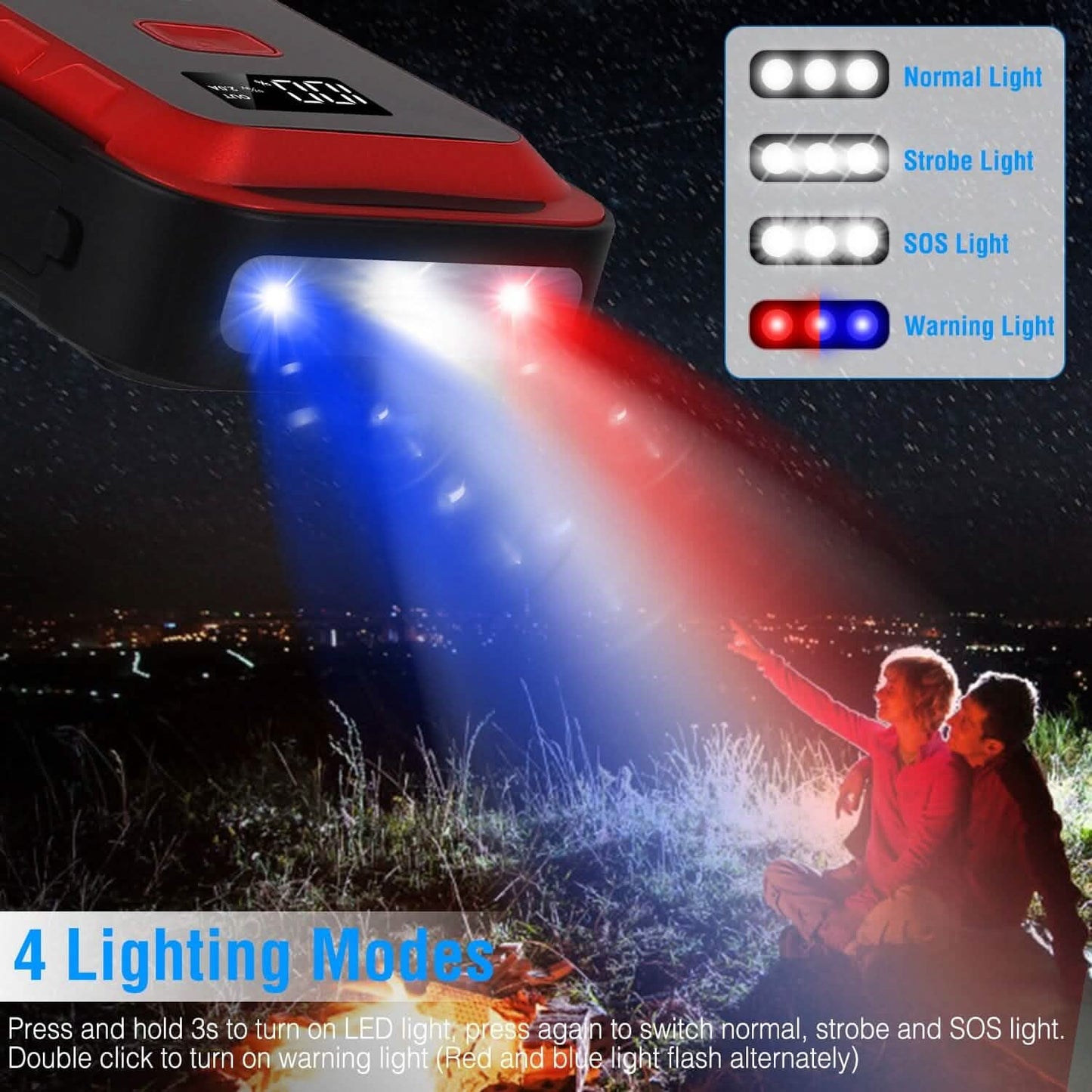 Starthilfegerät Starthilfe Booster 2500A Spitze 25800mAh Batterie Ladegerät Powerbank