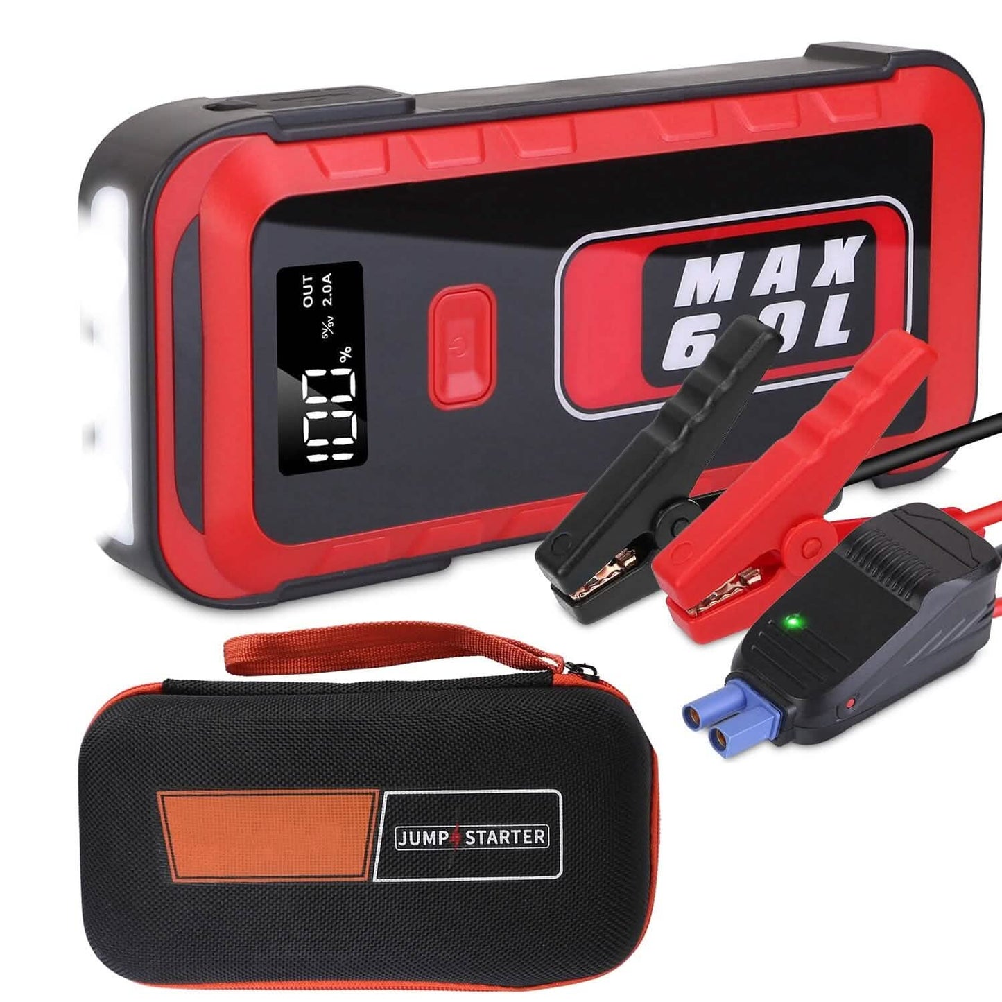 Starthilfegerät Starthilfe Booster 2500A Spitze 25800mAh Batterie Ladegerät Powerbank