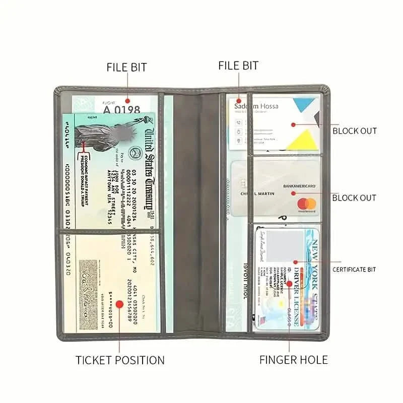 Auto Lange Multifunktionale Führerscheinhalter-Tasche