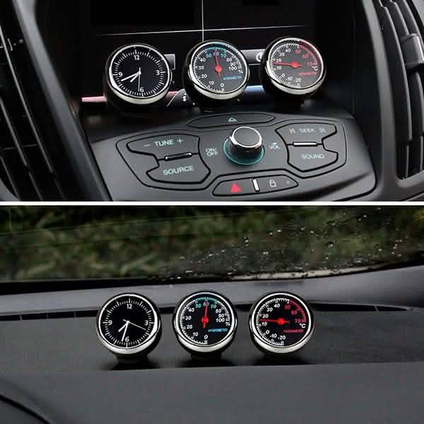 Auto Mini Uhr Uhrzeit Hygrometer Thermometer